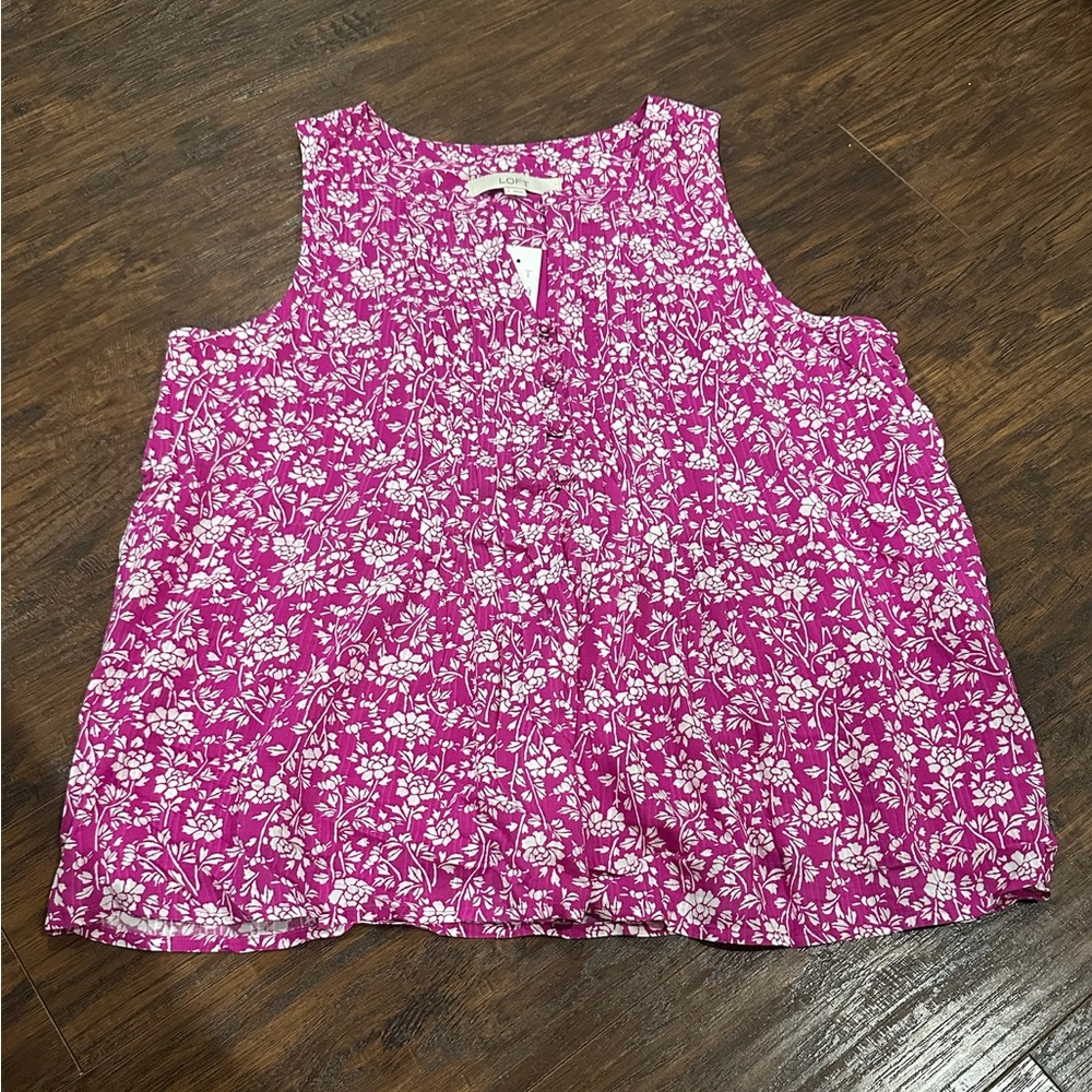 LOFT Women's Sleeveless V-Neck Top Size S
